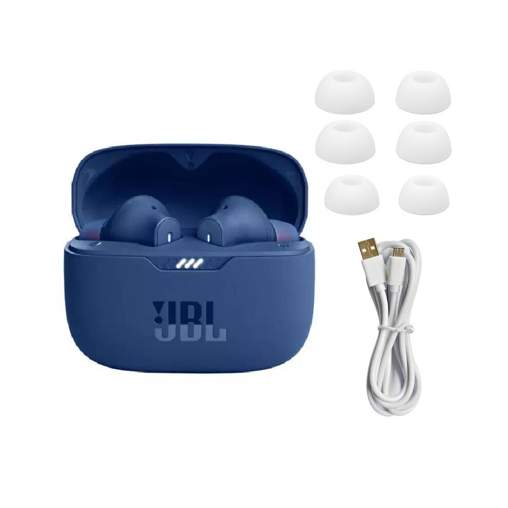 (Blue) 230nc Tune Tws In Ear Headphones Wireless Bluetooth Noise Cancelling Earplugs-image-OPC-PFBN5D9-NEW