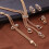 4Pcs Womens Rings Necklace Earrings Bracelet Set 6