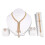4Pcs Womens Rings Necklace Earrings Bracelet Set 5