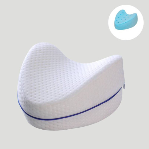 (Blue) Memory Foam Leg Pillow Orthopaedic Hips Knee Support Cushion Maternity Pillows