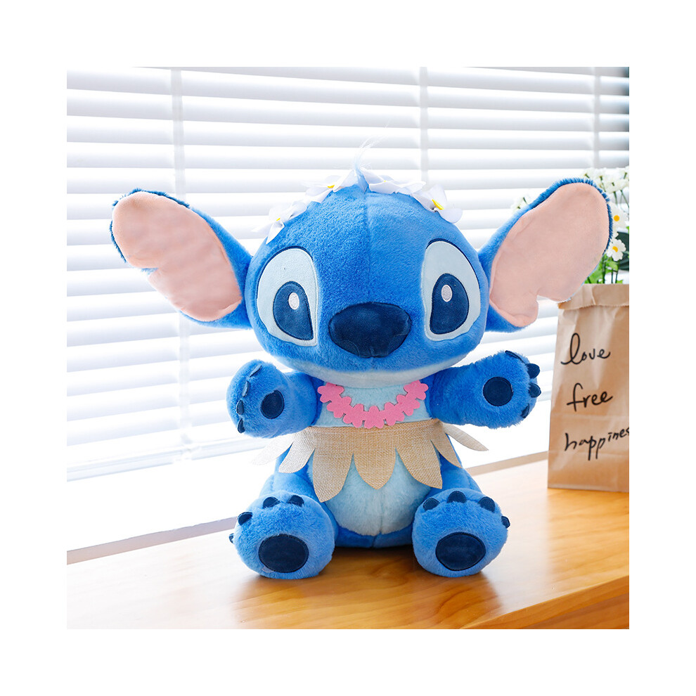 (Blue, 30cm/11.81in) Lilo Stitch And Plush Toy Stuffed Doll Decoration Birthday Gifts Throw Pillow