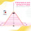 Homcom HOMCOM Adjustable Height Foldable Kids Gymnastics Bar, Pink 4