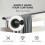 (76-145cm (Black )) Marlow Steel Extendable Quiet Curtain Rod Set 3