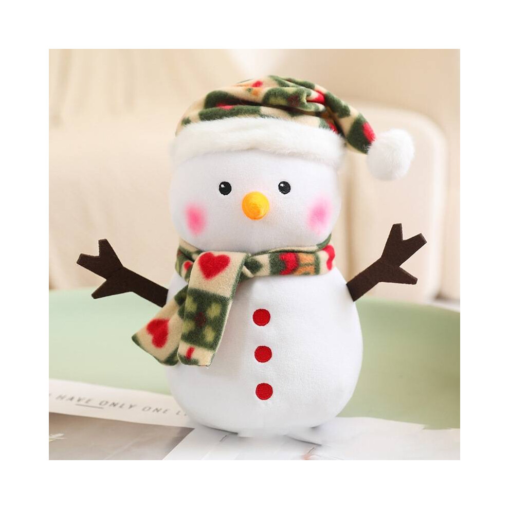 (Style J) Christmas Snowman Plush Toy Cute Cartoon Children Birthday Holiday Gift Doll