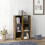 Homcom HOMCOM 6-Cube Bookshelf, Display Shelving Unit for Home Office, Rustic Brown 6