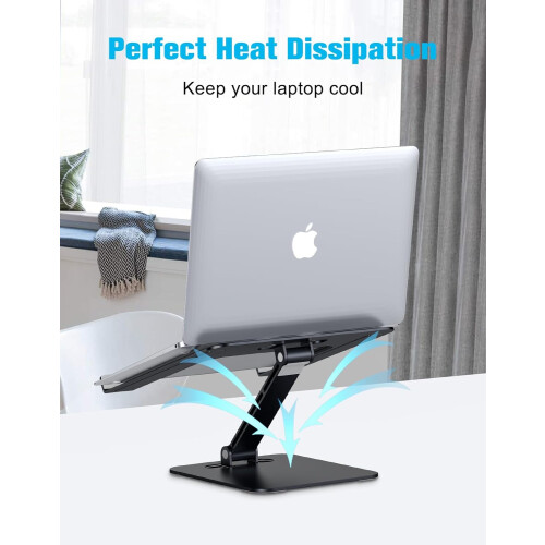 Babacom Laptop Stand Lap Desk, Ergonomic Foldable Computer Stand with 2