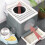 Living And Home Full Enclosed Foldable Cat Litter Box 3