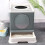 Living And Home Full Enclosed Foldable Cat Litter Box 2