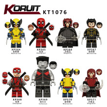 (KT1076) 8PCS DC Marvel Superheroes Minifigures Toys Fit Lego