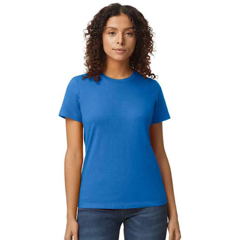 (S, Royal Blue) Gildan Womens/Ladies Soft Midweight T-Shirt