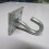 (Galvanised, Pack of 4) Horse Tie Hook on Plates (Rope Chain Tether) 11