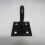 (Black, Pack of 4) Horse Tie Hook on Plates (Rope Chain Tether) 4