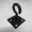 (Black, Pack of 4) Horse Tie Hook on Plates (Rope Chain Tether) 7