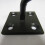 (Black, Pack of 4) Horse Tie Hook on Plates (Rope Chain Tether) 10