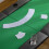 Homcom HOMCOM 8 Player Folding Poker Table with Cup Holders, Metal Base, Green 8