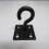 (Black, Pack of 10) Horse Tie Hook on Plates (Rope Chain Tether) 1
