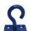(Blue, Pack of 4) Horse Tie Hook on Plates (Rope Chain Tether) 7