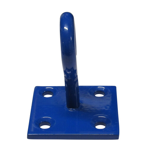 (Blue, Pack of 10) Horse Tie Hook on Plates (Rope Chain Tether) 2