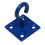 (Blue, Pack of 10) Horse Tie Hook on Plates (Rope Chain Tether) 11