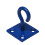 (Blue, Pack of 10) Horse Tie Hook on Plates (Rope Chain Tether) 12