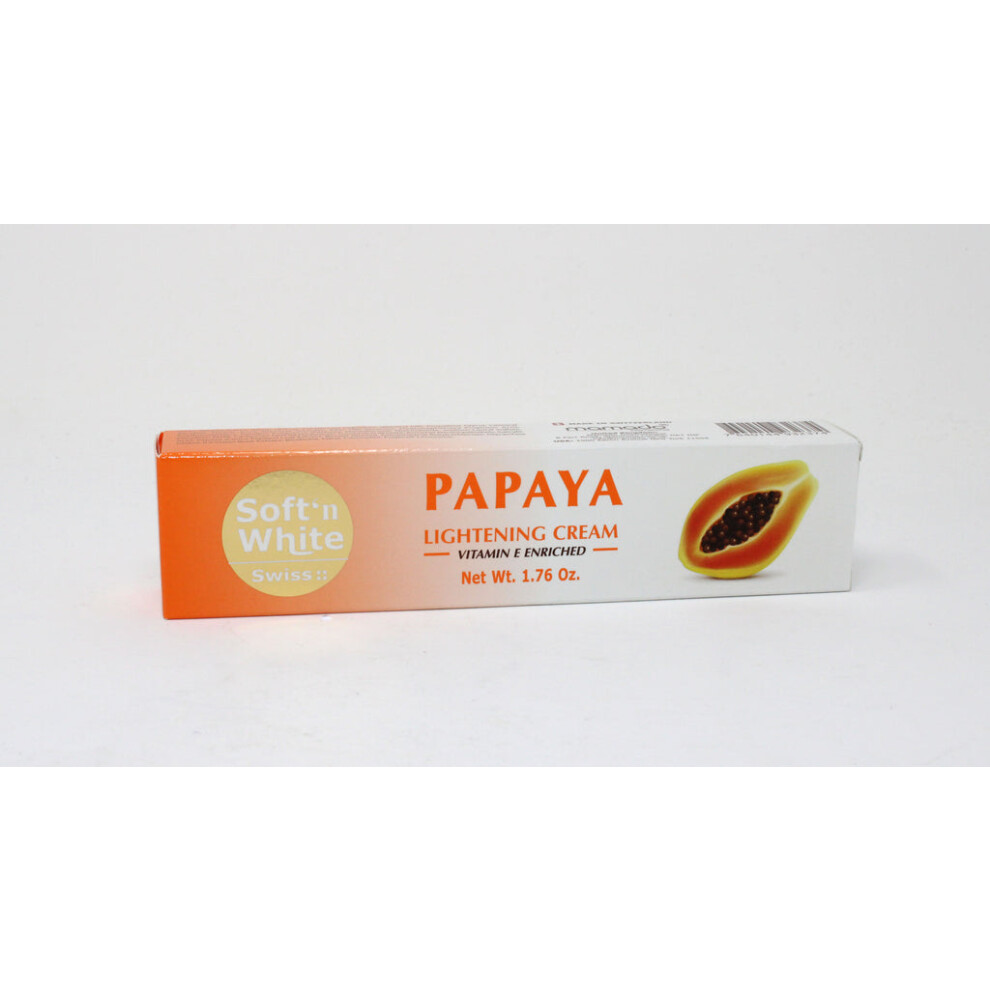 Soft n White Swiss Papaya Lightening Cream Tube 50 g