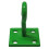 (Green, Pack of 4) Horse Tie Hook on Plates (Rope Chain Tether) 4