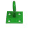 (Green, Pack of 4) Horse Tie Hook on Plates (Rope Chain Tether) 5