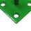 (Green, Pack of 4) Horse Tie Hook on Plates (Rope Chain Tether) 8