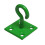 (Green, Pack of 4) Horse Tie Hook on Plates (Rope Chain Tether) 12
