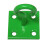 (Green, Pack of 4) Horse Tie Hook on Plates (Rope Chain Tether) 13