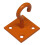 (Orange, Pack of 4) Horse Tie Hook on Plates (Rope Chain Tether) 12