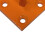 (Orange, Pack of 10) Horse Tie Hook on Plates (Rope Chain Tether) 7