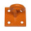 (Orange, Pack of 10) Horse Tie Hook on Plates (Rope Chain Tether) 14