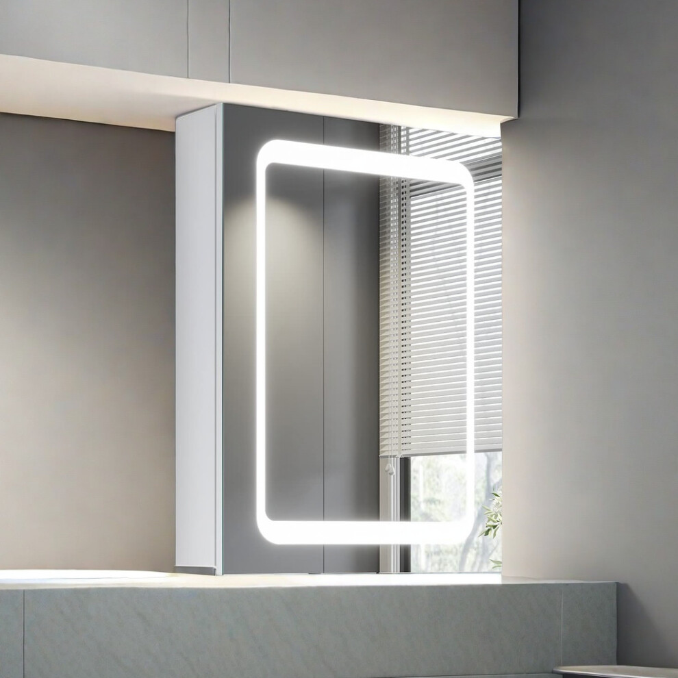(500*700) Bathroom Cabinet Mirror with Lights Shaver Socket