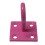 (Pink, Pack of 4) Horse Tie Hook on Plates (Rope Chain Tether) 5