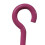 (Pink, Pack of 4) Horse Tie Hook on Plates (Rope Chain Tether) 7