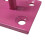 (Pink, Pack of 4) Horse Tie Hook on Plates (Rope Chain Tether) 8