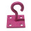 (Pink, Pack of 10) Horse Tie Hook on Plates (Rope Chain Tether) 11