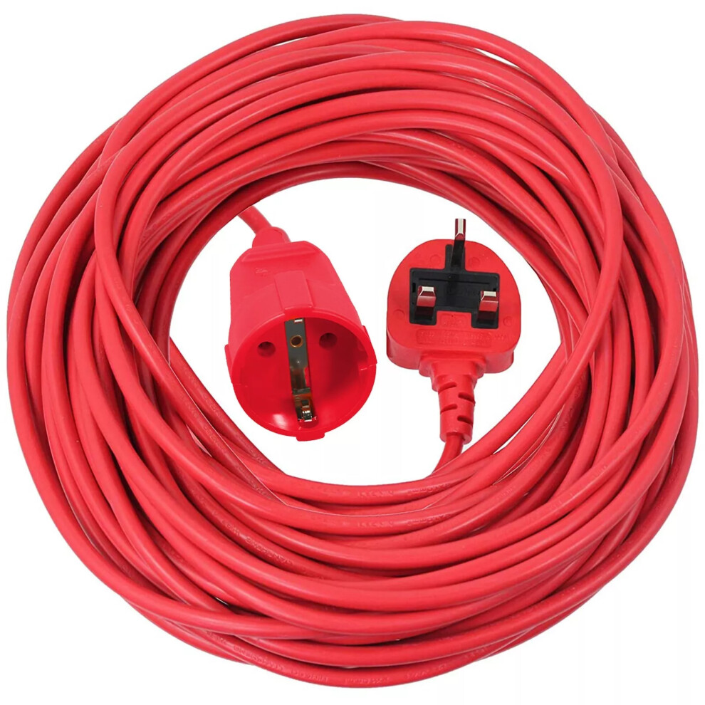 20M Mains Power Cable UK Plug for CHALLENGE GT2317 ME1030M ME1031M Strimmer
