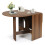 Costway 3-in-1 Multifunctional Drop Leaf Table Space-Saving Expandable Desk 1
