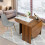 Costway 3-in-1 Multifunctional Drop Leaf Table Space-Saving Expandable Desk 8