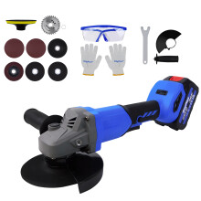 Brushless Angle Grinder Tool Electric Angle Grindering 115mm Disc Powerful Adjustable Speed 18000rpm with Battery Side Handle Grinder Wheel