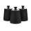 Tower Tower Sera Black Breadbin & Set of 3 Canisters Kitchen Storage Set 15