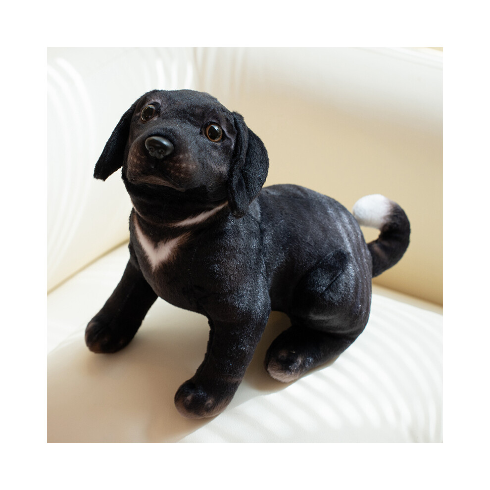 (Black Dog, 30cm/11.81in) Dog Shape Toys Girl Sleeping Dolls Throw Pillow Plush Toys Gifts Multi Colors