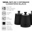 Tower Tower Sera Black Breadbin & Set of 3 Canisters Kitchen Storage Set 11