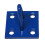 (Blue, Pack of 4) Horse Tie Staple on Plates (Rope Chain Tether) 4