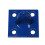 (Blue, Pack of 4) Horse Tie Staple on Plates (Rope Chain Tether) 9
