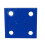 (Blue, Pack of 10) Horse Tie Staple on Plates (Rope Chain Tether) 5