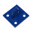 (Blue, Pack of 10) Horse Tie Staple on Plates (Rope Chain Tether) 13