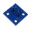 (Blue, Pack of 10) Horse Tie Staple on Plates (Rope Chain Tether) 14